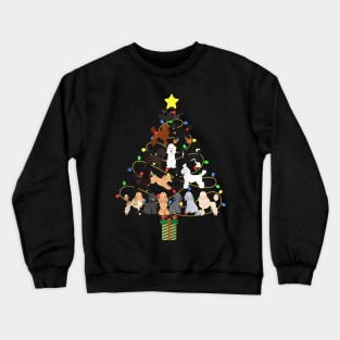 Poodle Christmas Tree Dog Lovers Happy Xmas Holiday Crewneck Sweatshirt